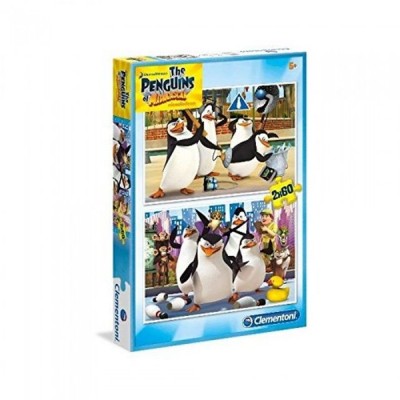 2 puzzles - the pinguins of madagascar  Clementoni    028200